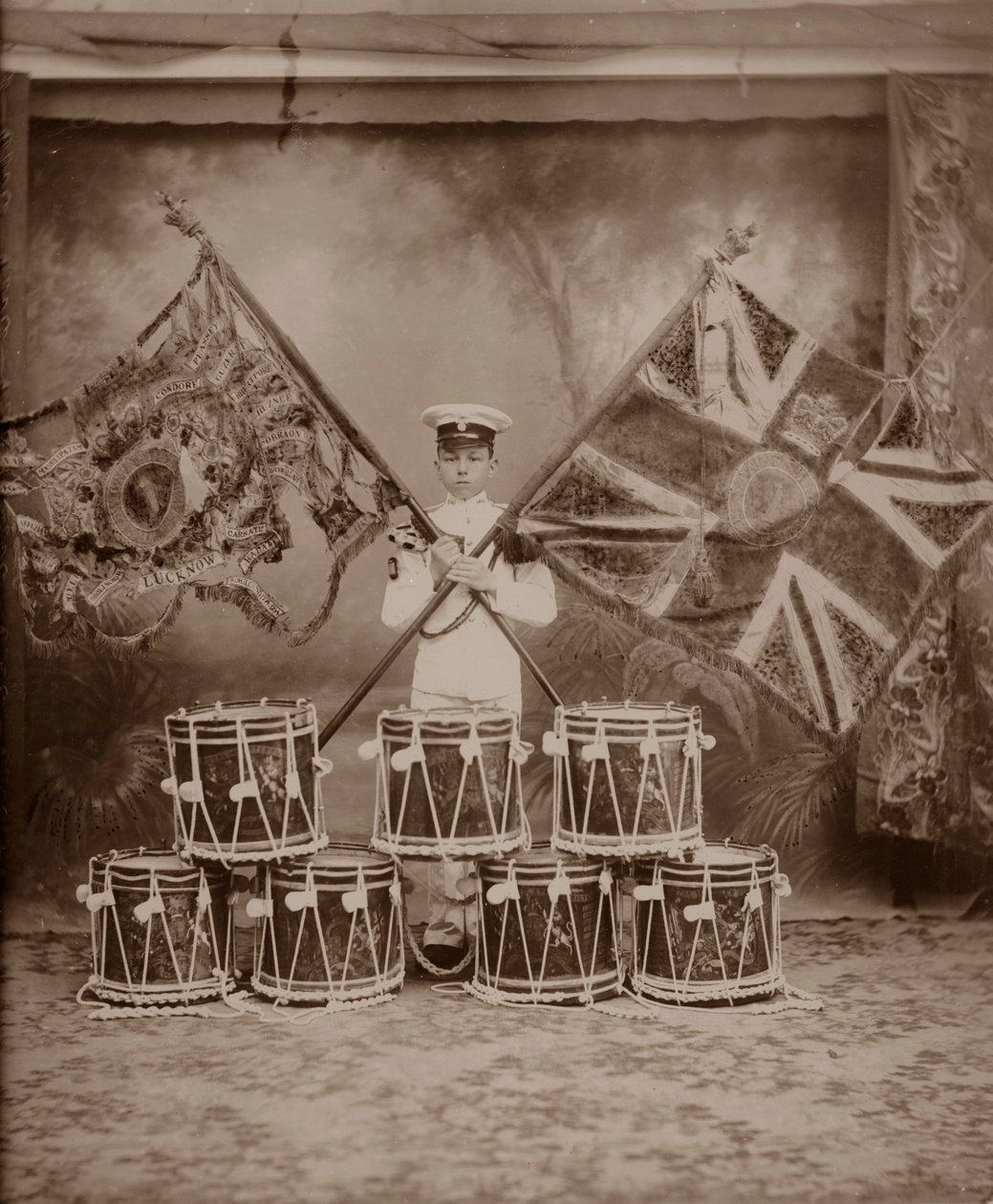 Az 1. Royal Munster Fusiliers színei, Rangoon, Burma, 1913 alkotó: Unbekannt