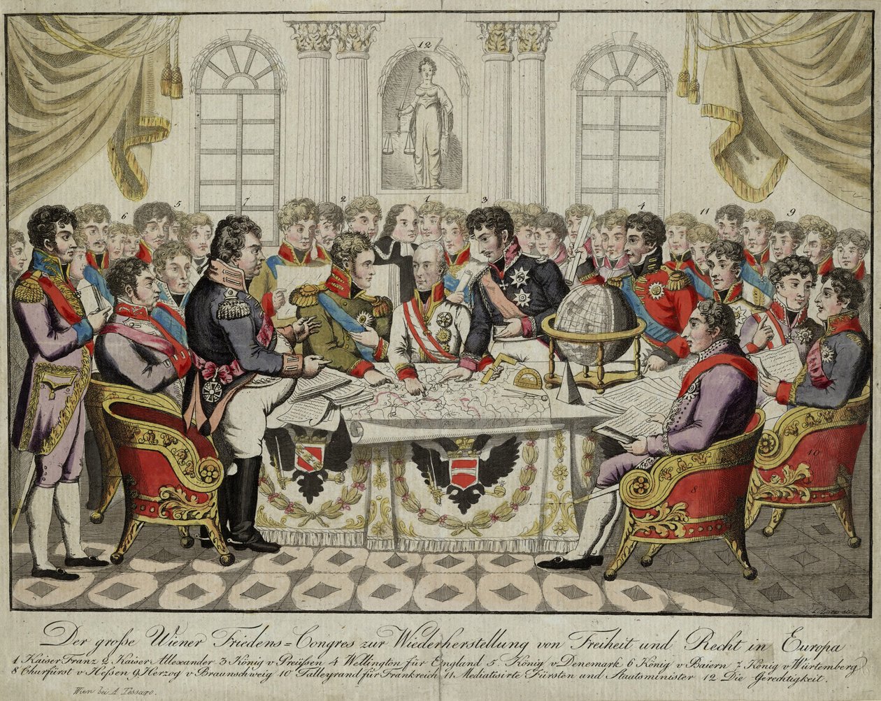 A bécsi kongresszus, c. 1815 alkotó: Unbekannt