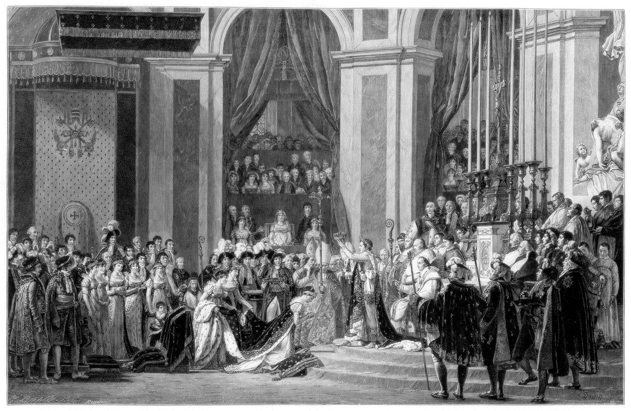 Napóleon császár felszentelése és Josephine császárné koronázása, 1804 1900 alkotó: Unbekannt