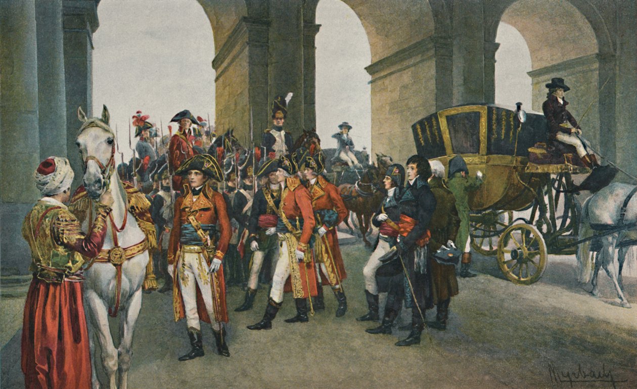 A konzulok birtokba veszik a Tuileries-t, 1792. augusztus 10., 1896. alkotó: Unbekannt