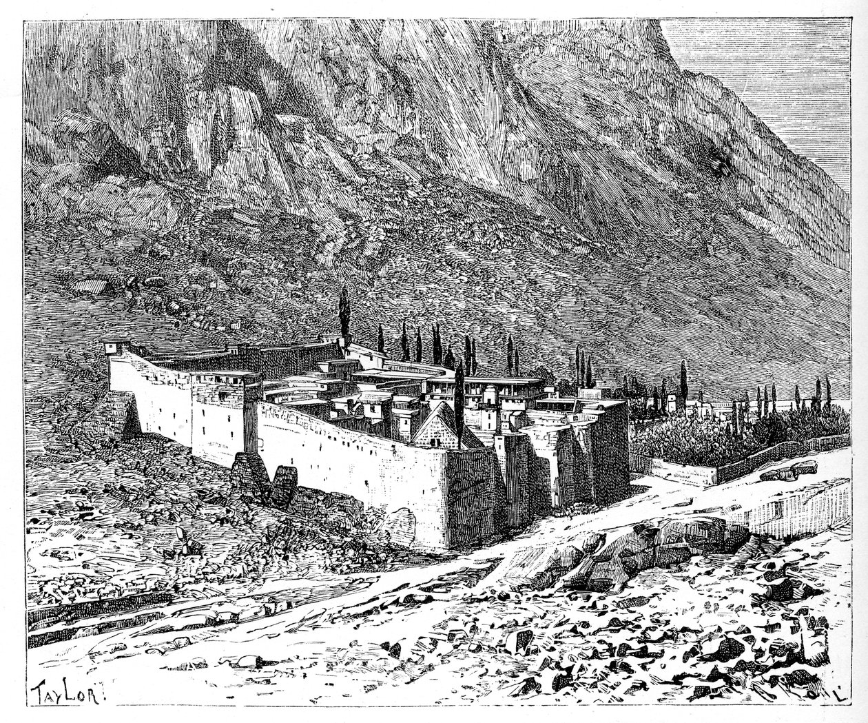 Szent Katalin kolostor, Sínai-hegy, Egyiptom, 1895 alkotó: Unbekannt