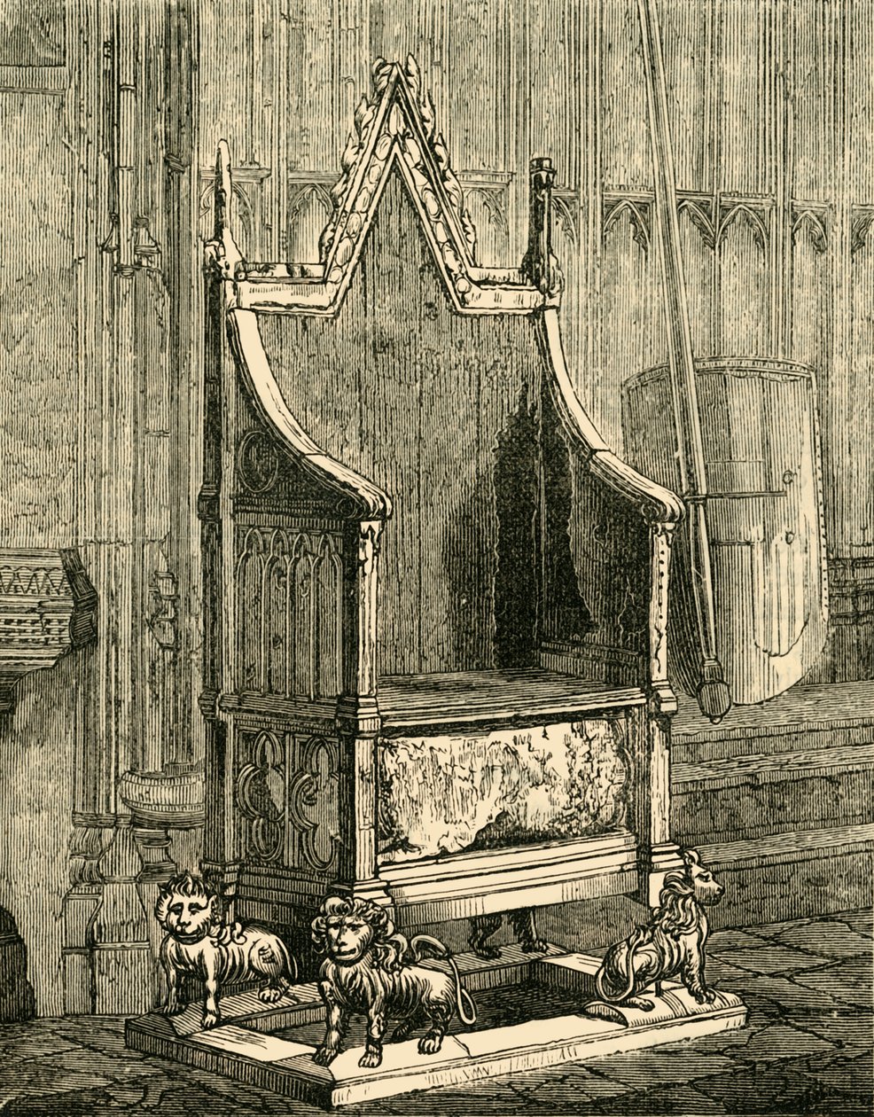 A koronázási szék, 1881. alkotó: Unbekannt