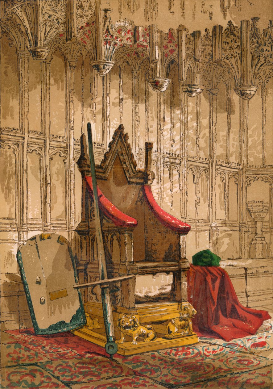 A koronázási szék, c1845, 1864 alkotó: Unbekannt