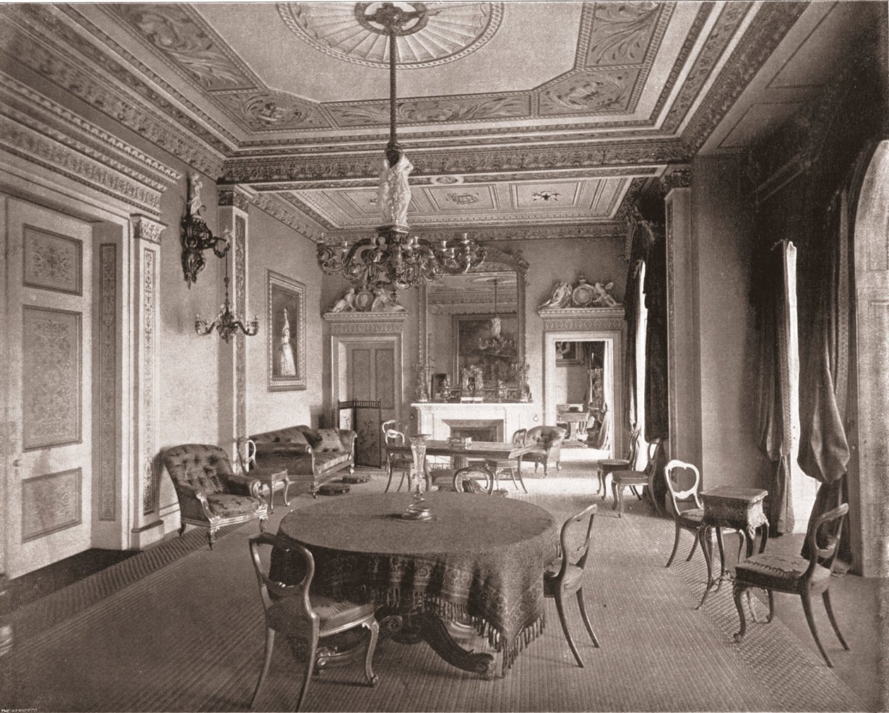 Tanácsterem, Osborne House, East Cowes, Wight-sziget, 1894. alkotó: Unbekannt