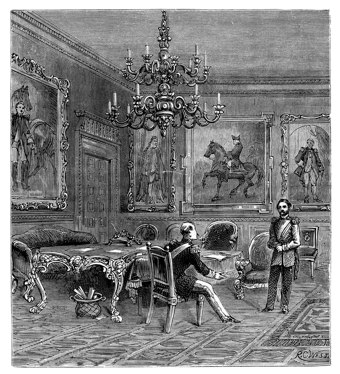 A Tanácsterem, a Szent Jakab-palota, 1900. alkotó: Unbekannt