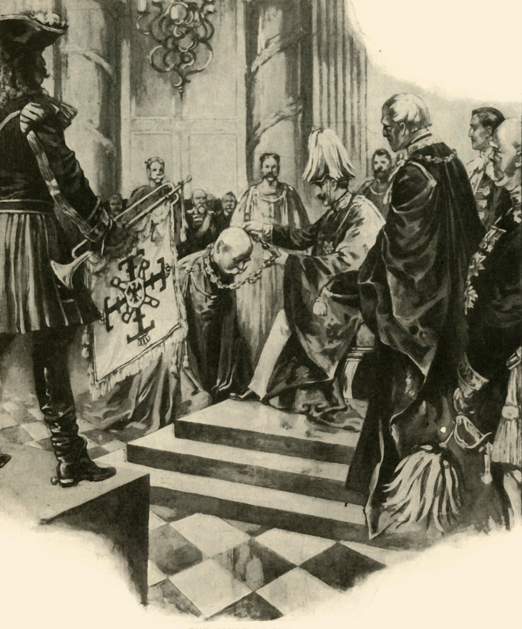 A császár udvara, 1910. alkotó: Unbekannt
