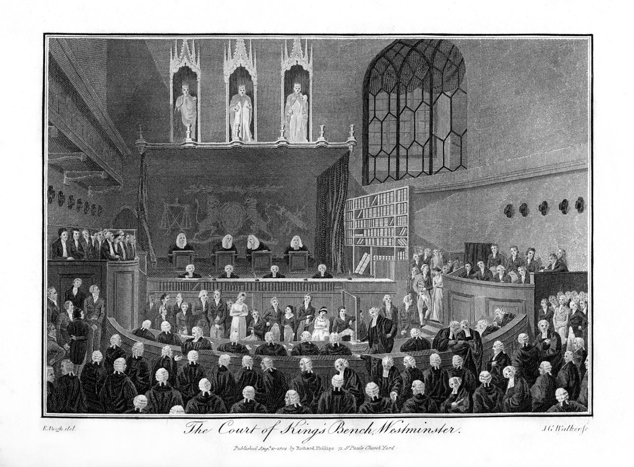 The Court of the Kings Bench, Westminster, London, 1804 alkotó: Unbekannt