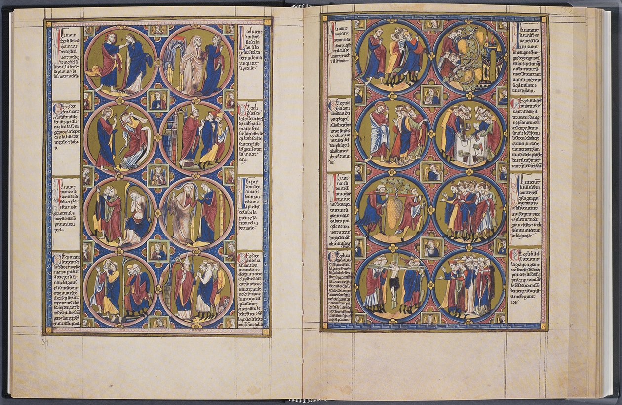Az alkotás. Biblia moralisée Codex Vindobonensis 2554, 1250 körül alkotó: Unbekannt