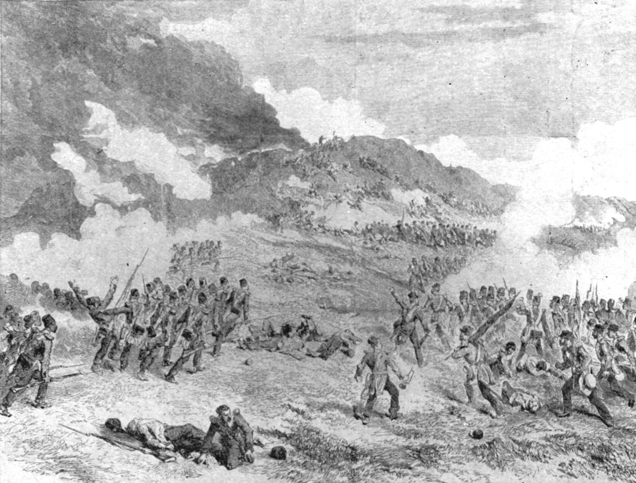 A krími háború, 1854-56: Sebastopol elfoglalása: A Redan megtámadása, 1855. szeptember 8., 1901. alkotó: Unbekannt