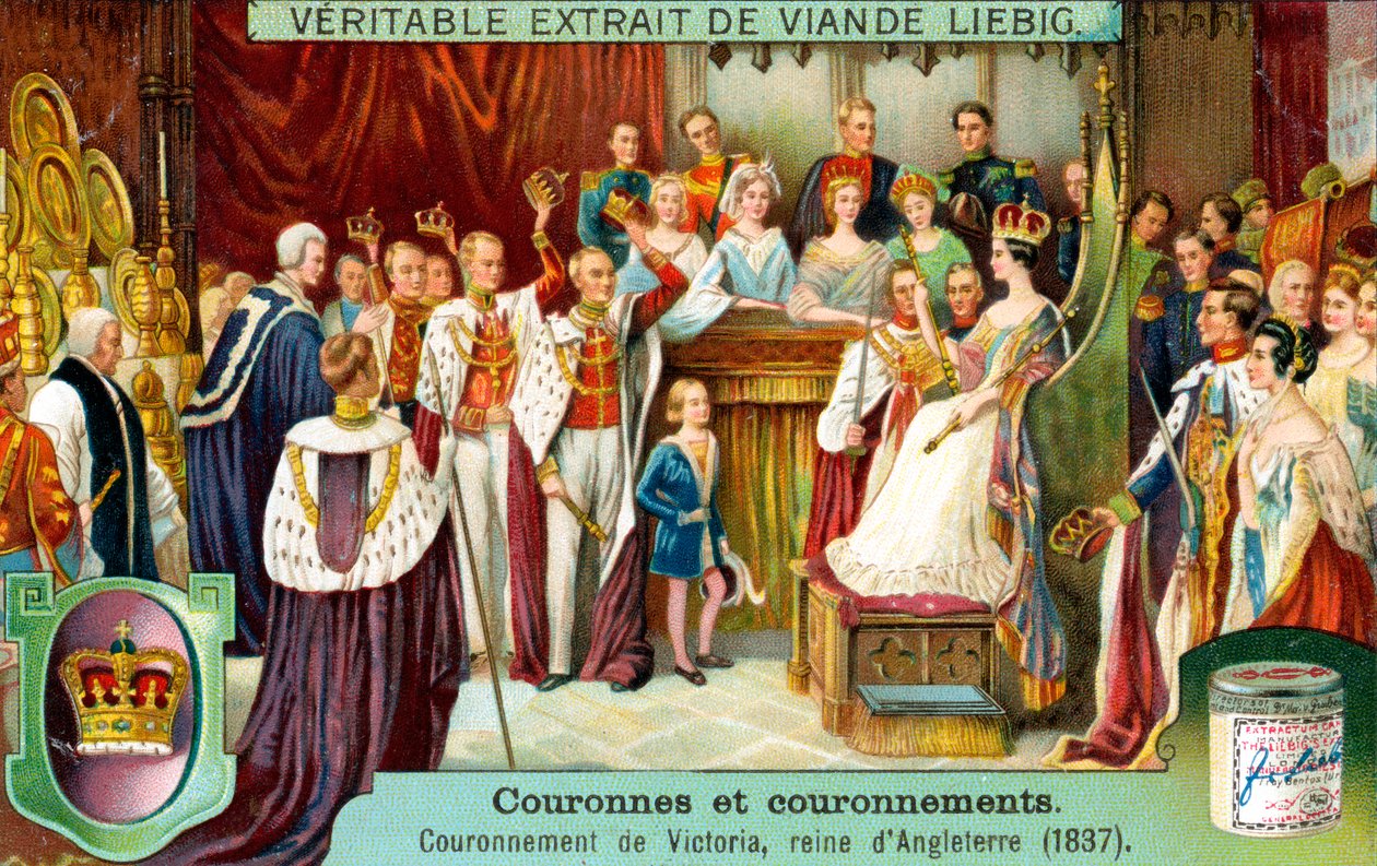 Viktória, Anglia királynőjének megkoronázása 1837-ben, 1900 körül alkotó: Unbekannt