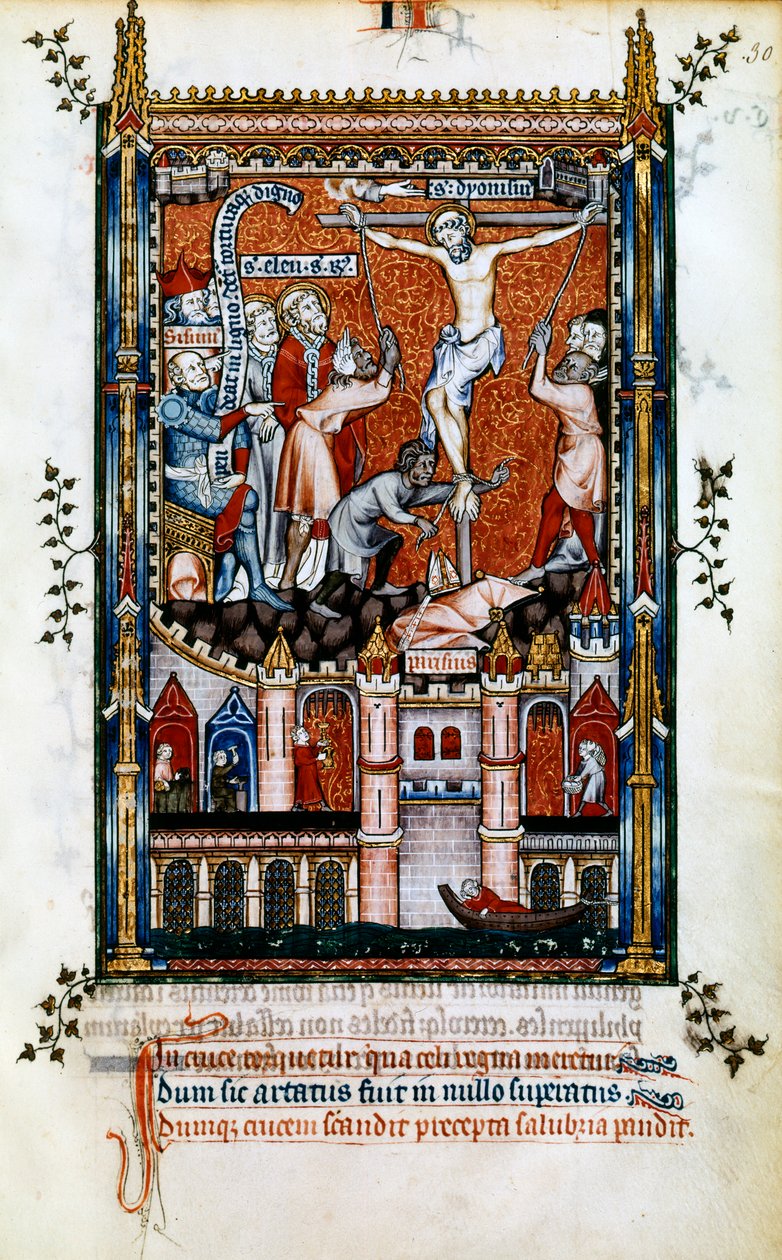 Szent Denis keresztre feszítése, 1317 alkotó: Unbekannt