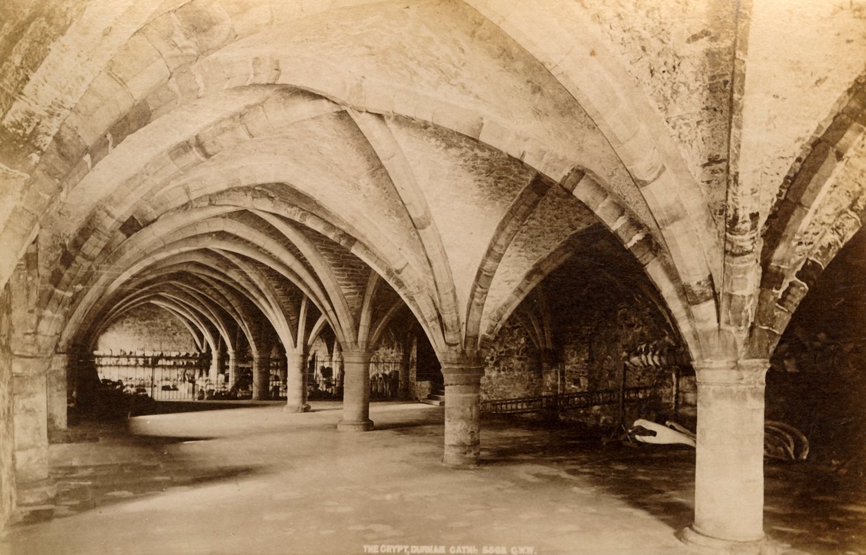 The Crypt, Durham Cathedral, 1893. alkotó: Unbekannt