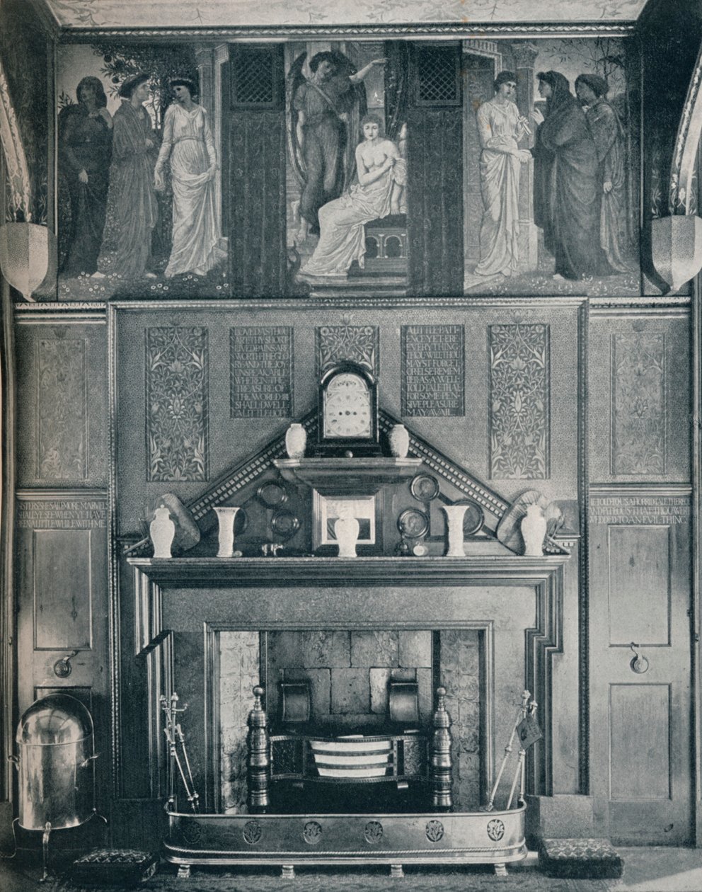 Az Ámor és a Psyche Frieze az I. számú palota zöld északi falánál, 1898 alkotó: Unbekannt