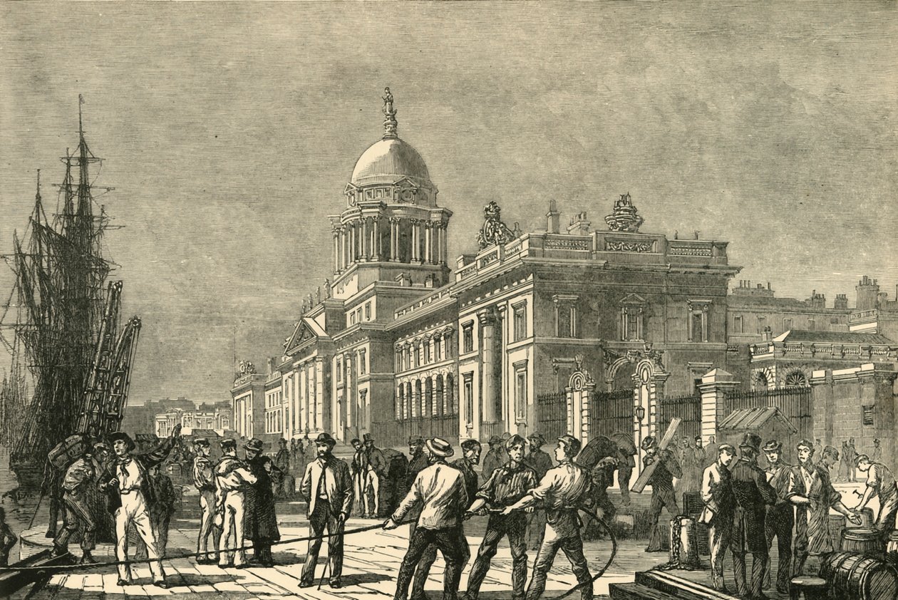 A vámház, Dublin, 1898. alkotó: Unbekannt