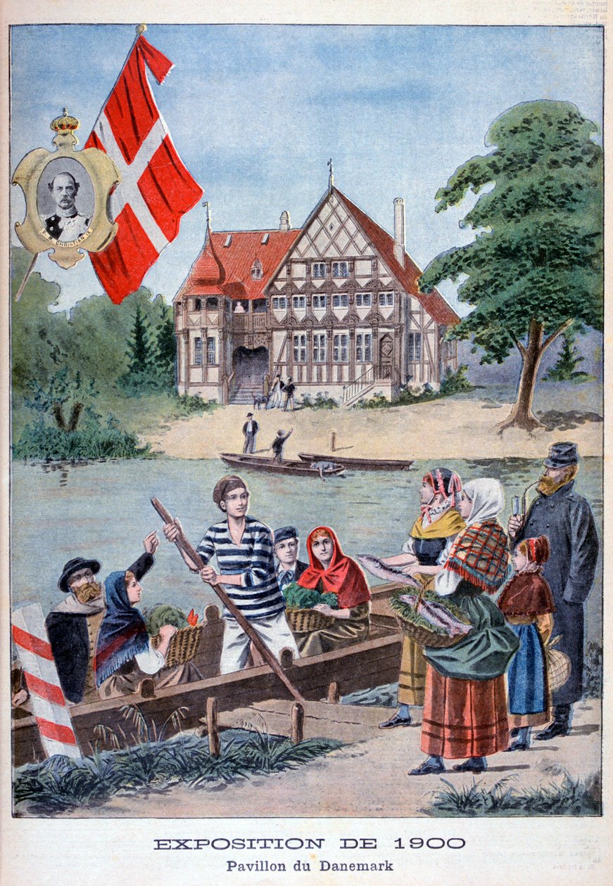 A dán pavilon az 1900-as egyetemes kiállításon, Párizs, 1900 alkotó: Unbekannt