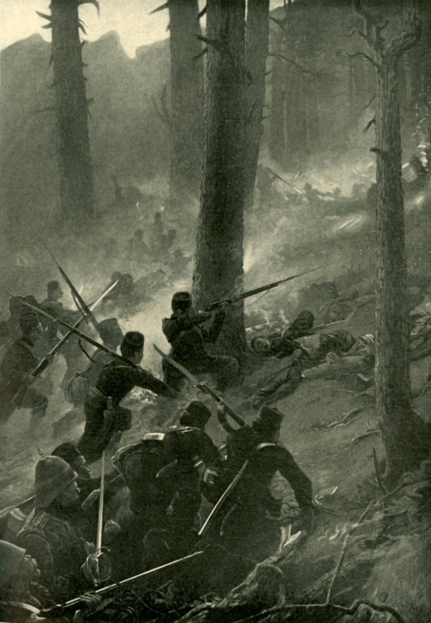A merész támadás a Spingawi Khotal ellen, 1878. december 2., 1901. alkotó: Unbekannt