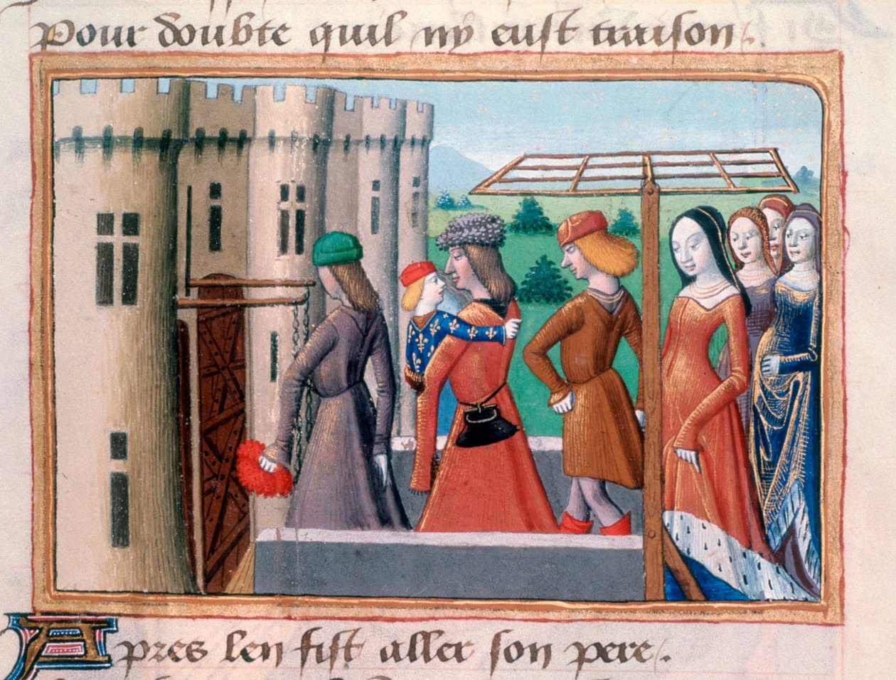 A Dauphin visszatér Párizsba, 1418 júniusában, 1484 alkotó: Unbekannt