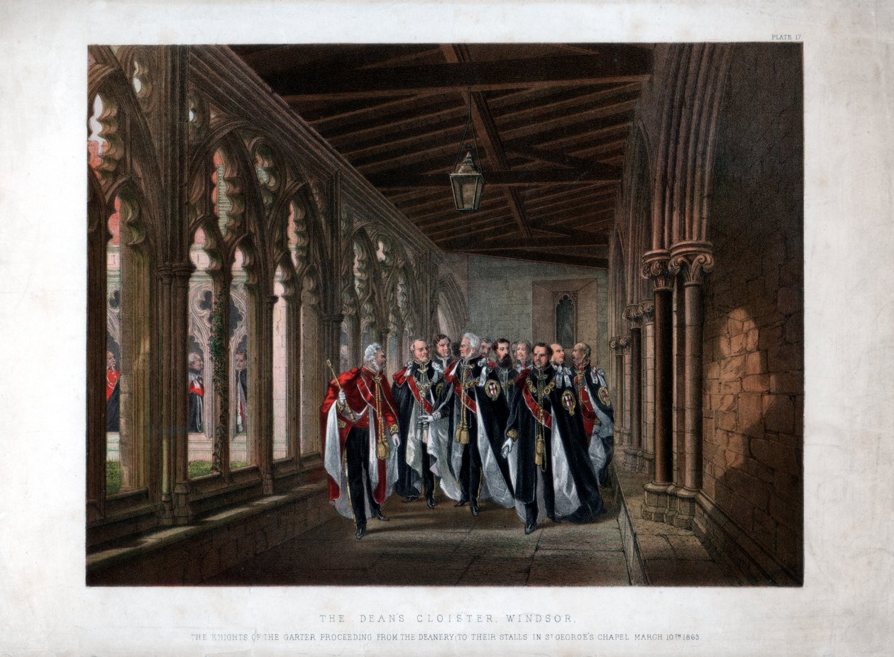 The Deans Cloister, Windsor, 1863. március 10 alkotó: Unbekannt