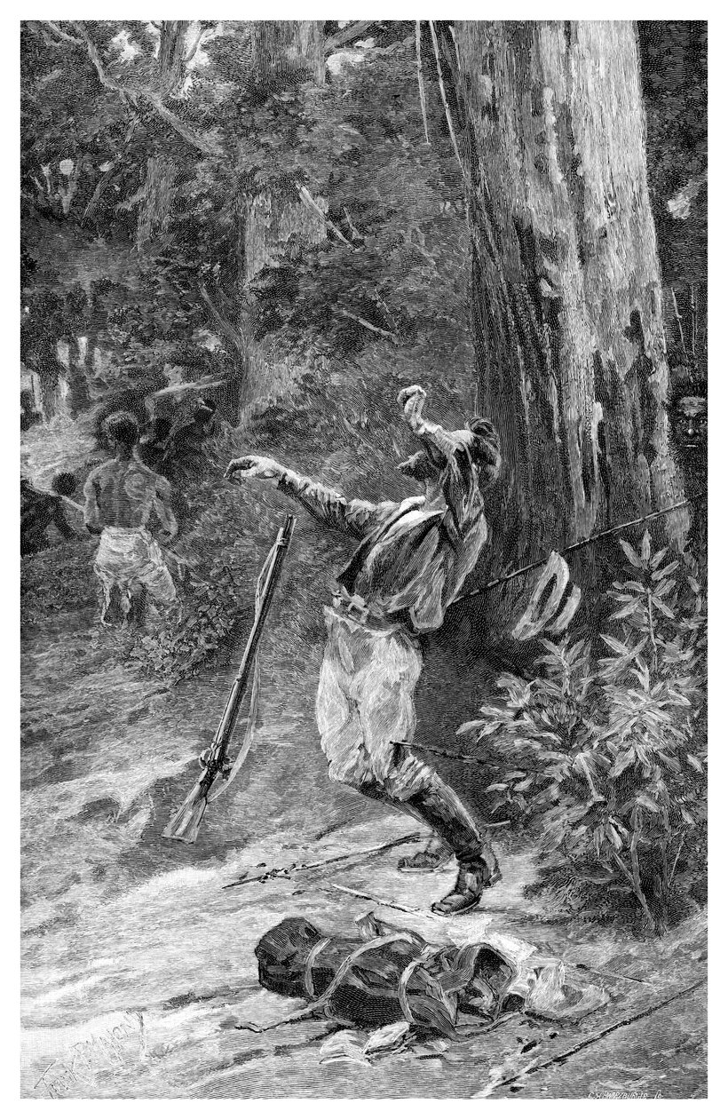 Kennedy halála, Queensland, Ausztrália, 1848, 1886 alkotó: Unbekannt