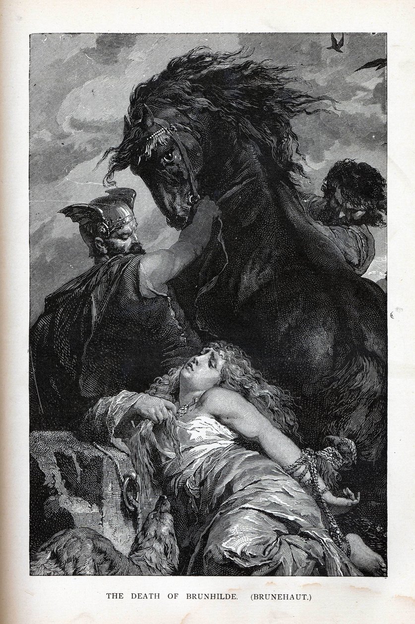 Brunhilde halála, Brunehaut, 1882 alkotó: Unbekannt
