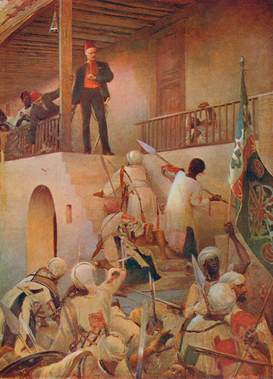 Gordon tábornok halála, Kartúm, 1885. január 26., 1893. 1906. alkotó: Unbekannt