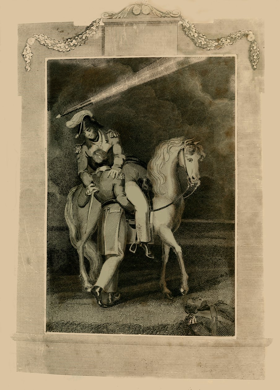 Ross tábornok halála, Baltimore közelében, 1814, 1816. alkotó: Unbekannt