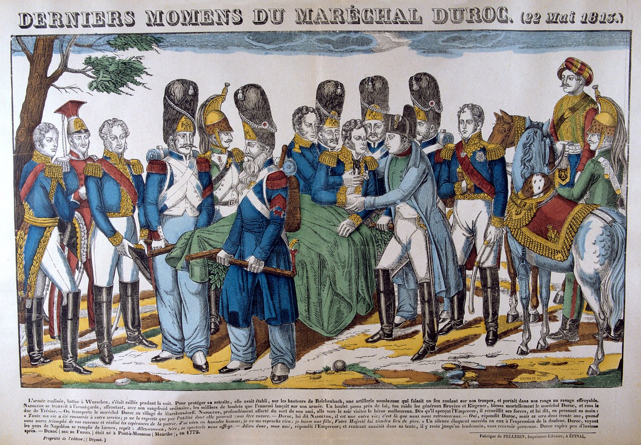 Duroc marsall halála, 1813. május 22., XIX alkotó: Unbekannt