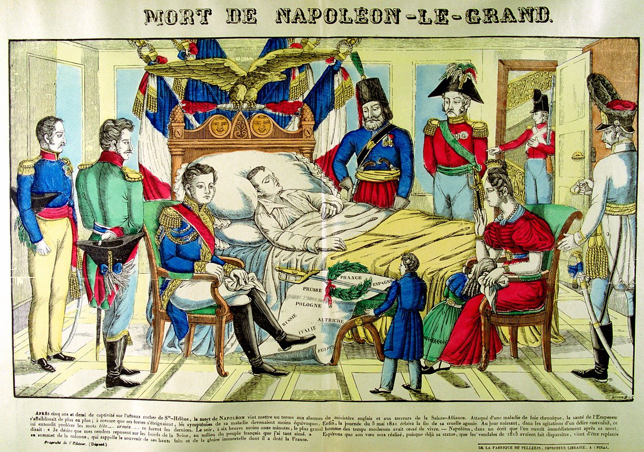 Nagy Napóleon halála, 1821. május 5., 1825 alkotó: Unbekannt