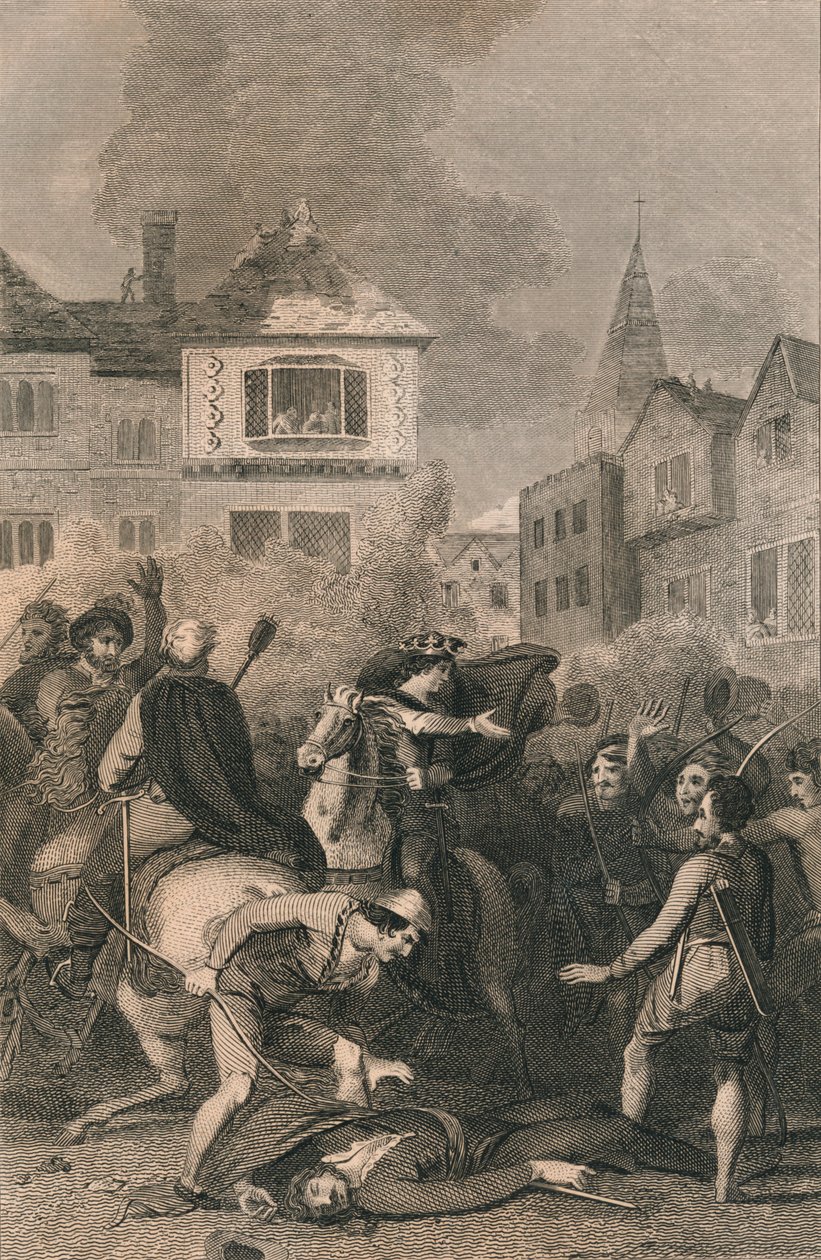 Wat Tyler halála, 1381, 19. század alkotó: Unbekannt