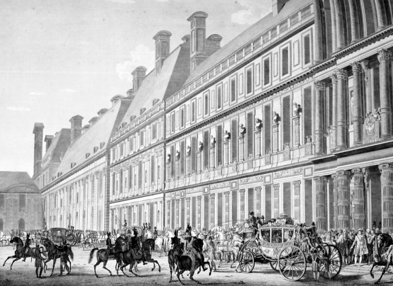 Indulás a Tuileries-palotából, 1804. december 2., 19. század alkotó: Unbekannt