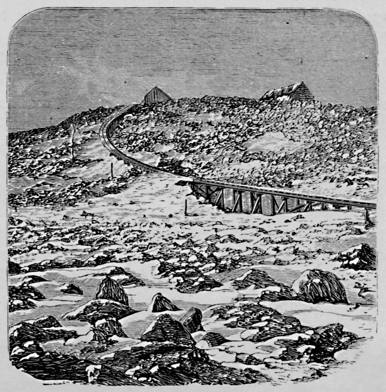 The Depot and Summit House, Mount Washington, 1883 alkotó: Unbekannt