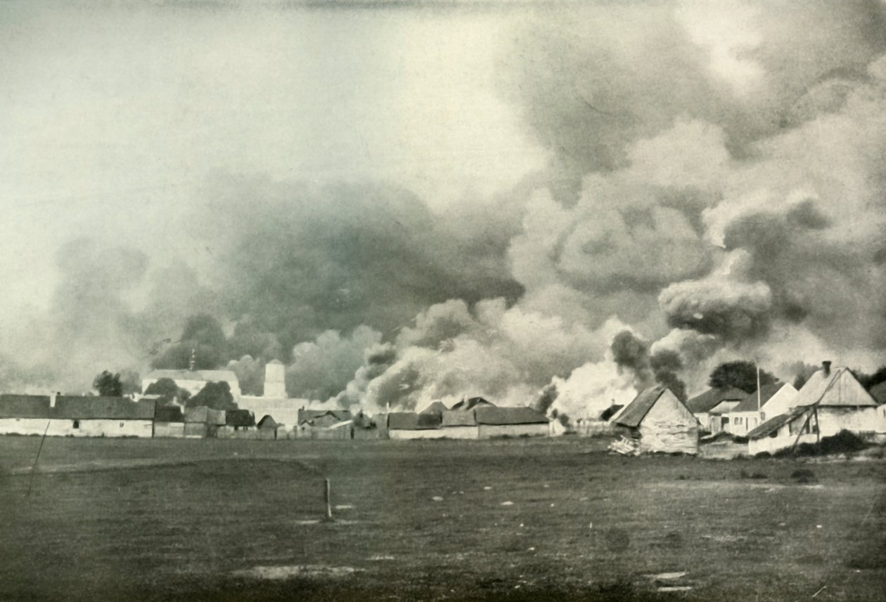 Egy lengyel falu pusztulása, 1919. alkotó: Unbekannt