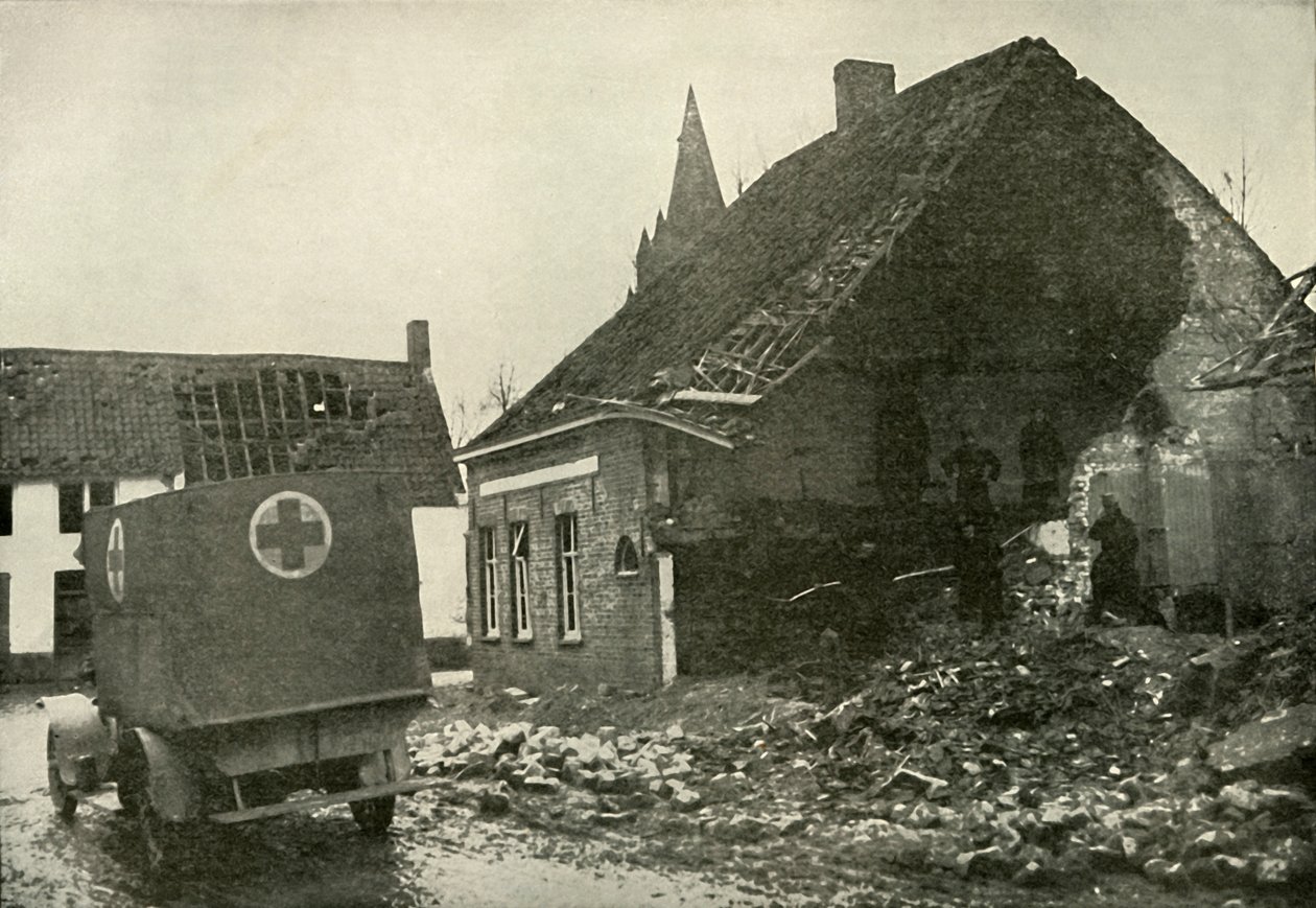 A Vöröskereszt munkájának nehézségei és veszélyei, 1919. alkotó: Unbekannt
