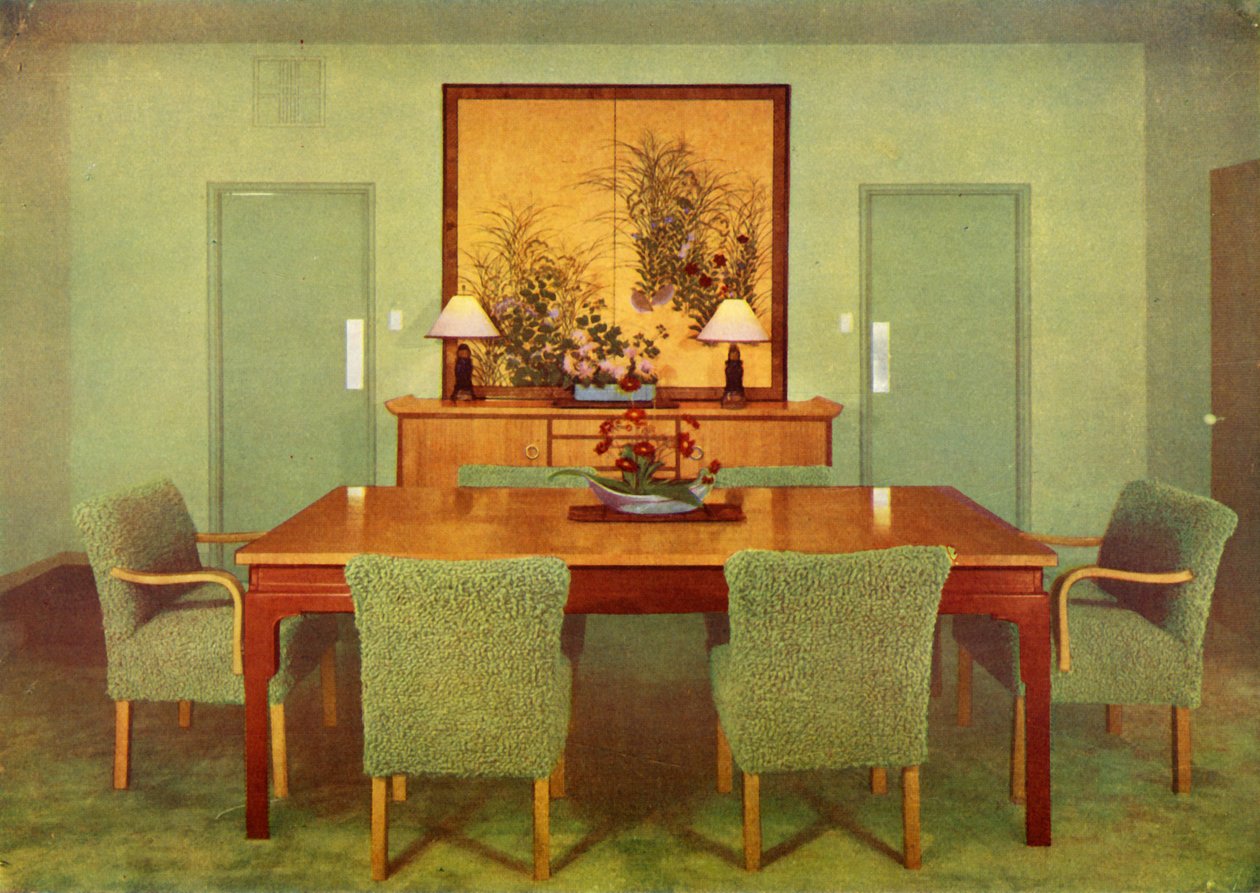 The Dining-Room – Paul T. Frankl, Beverly Hills, Kalifornia, 1941 alkotó: Unbekannt