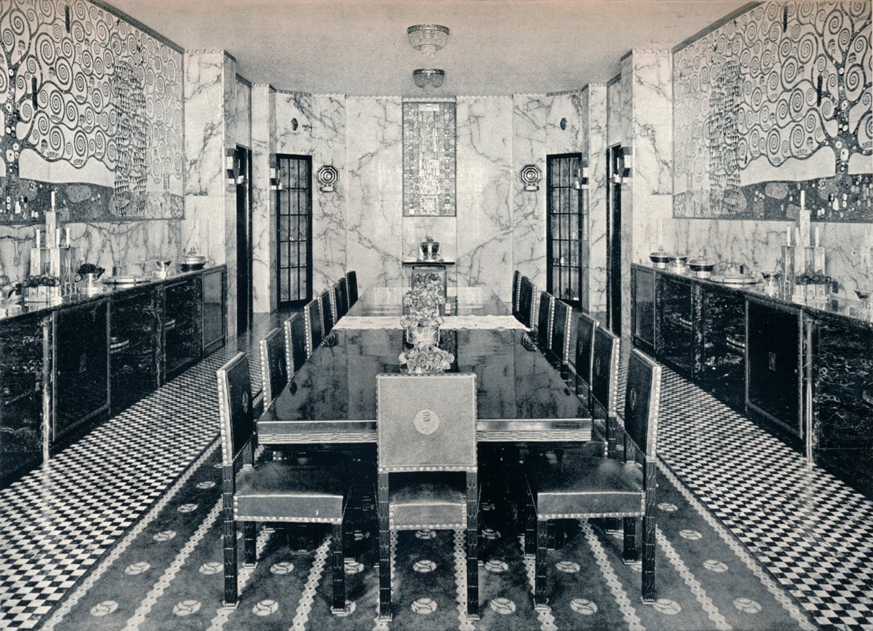 A Stoclet-palota étkezője, Brüsszel, Belgium, 1914 alkotó: Unbekannt