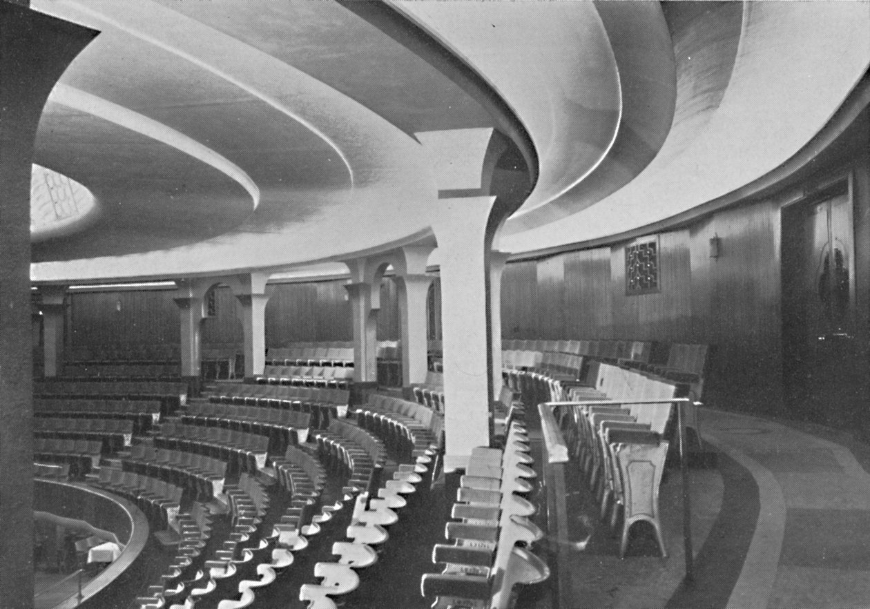 A kupola: Belső az átalakítások után - a belső tető és a burkolat részletei, 1939. alkotó: Unbekannt