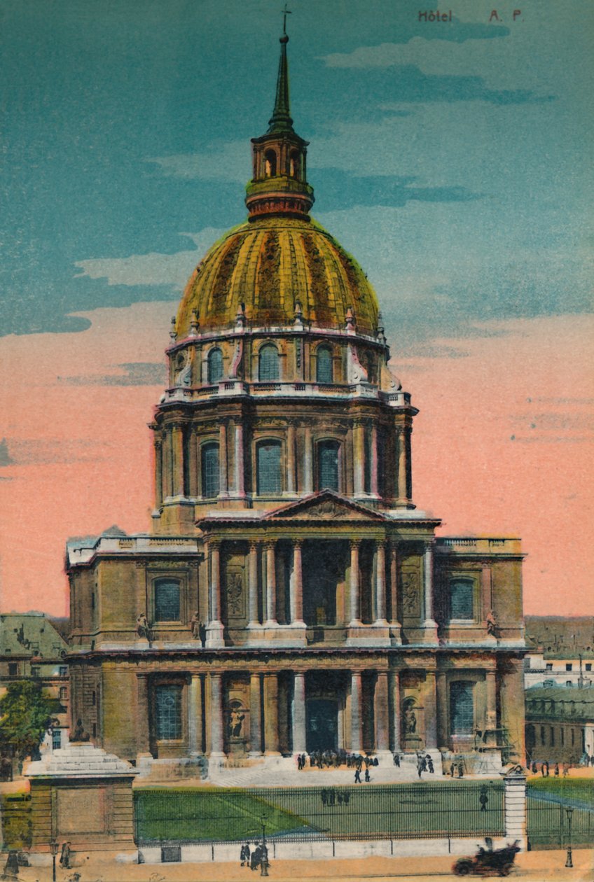 A Les Invalides kupola, Párizs, 1920 alkotó: Unbekannt