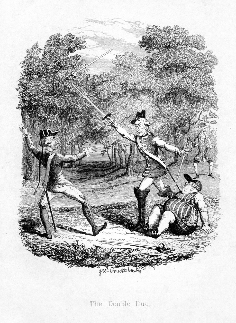 A kettős párbaj, 1844 alkotó: Unbekannt