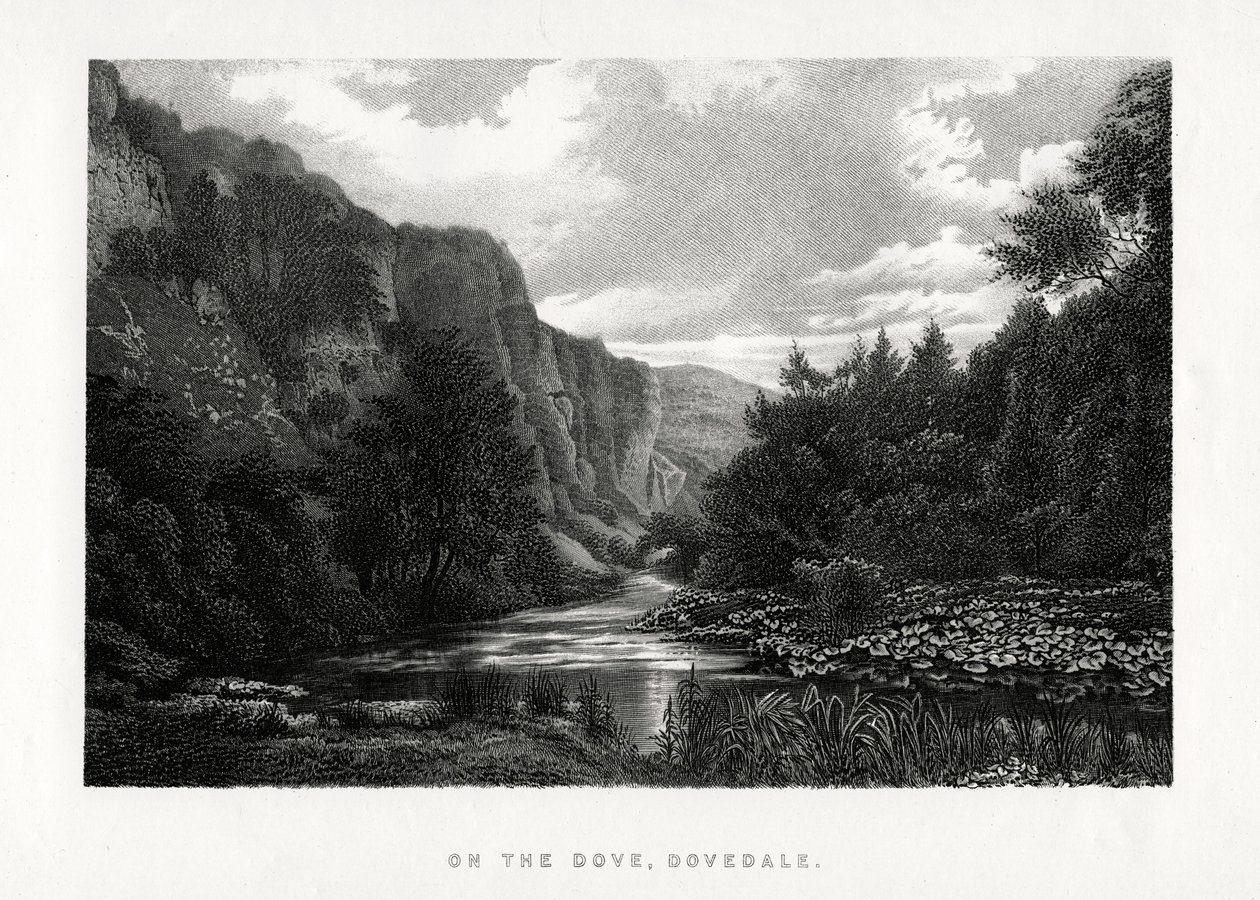 The Dove, Dovedale, Derbyshire, 1896 alkotó: Unbekannt