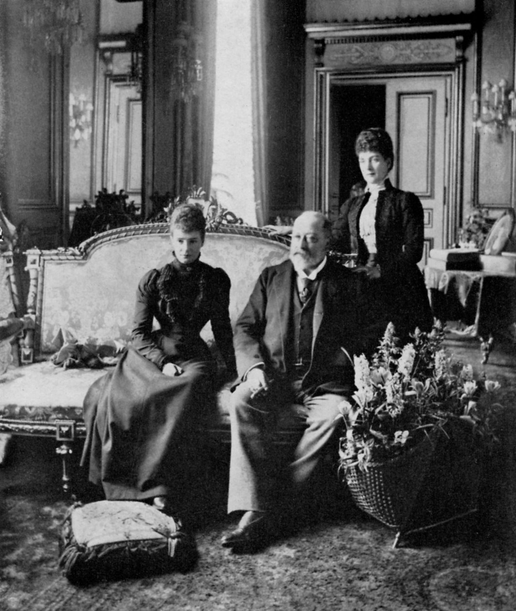 Oroszország özvegy császárnéja, VII. Edward király és Alexandra királyné, 1900. május 1964. alkotó: Unbekannt