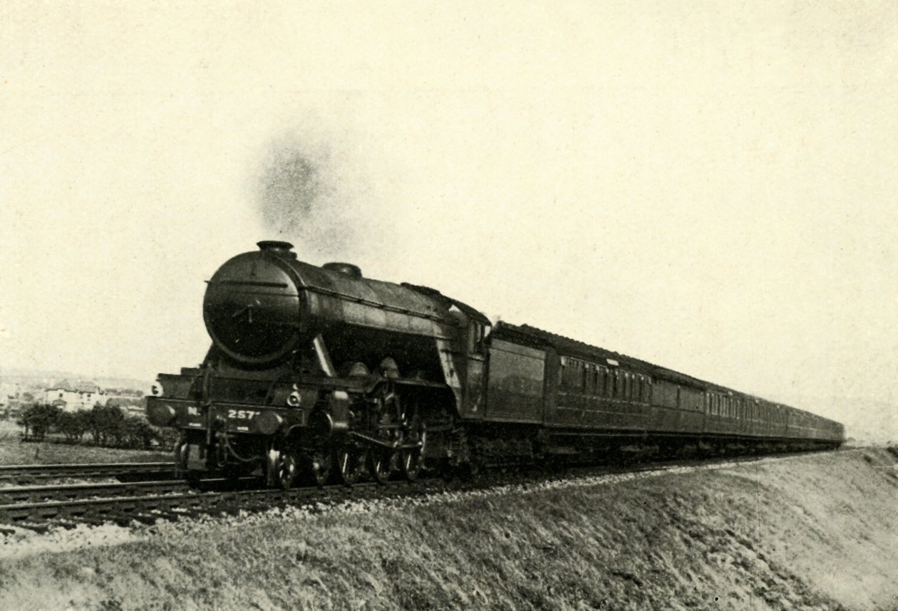 The Down Flying Scotsman Passing Reston, c1930. alkotó: Unbekannt