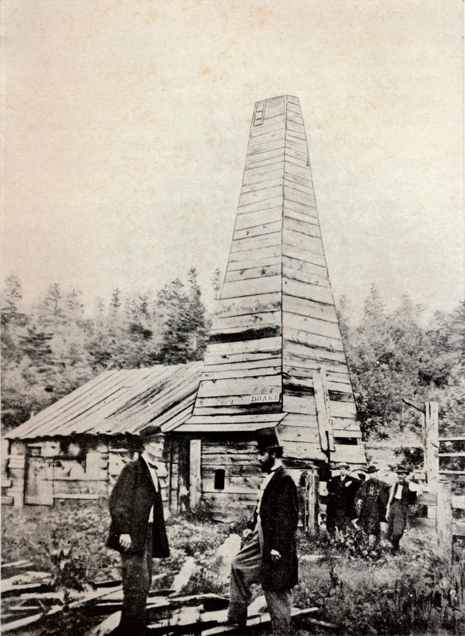 The Drake Well, Pennsylvania, Amerika, 1859 alkotó: Unbekannt