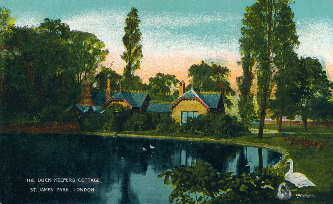 The Duck Keepers Cottage, St. James Park, London, 1907 alkotó: Unbekannt