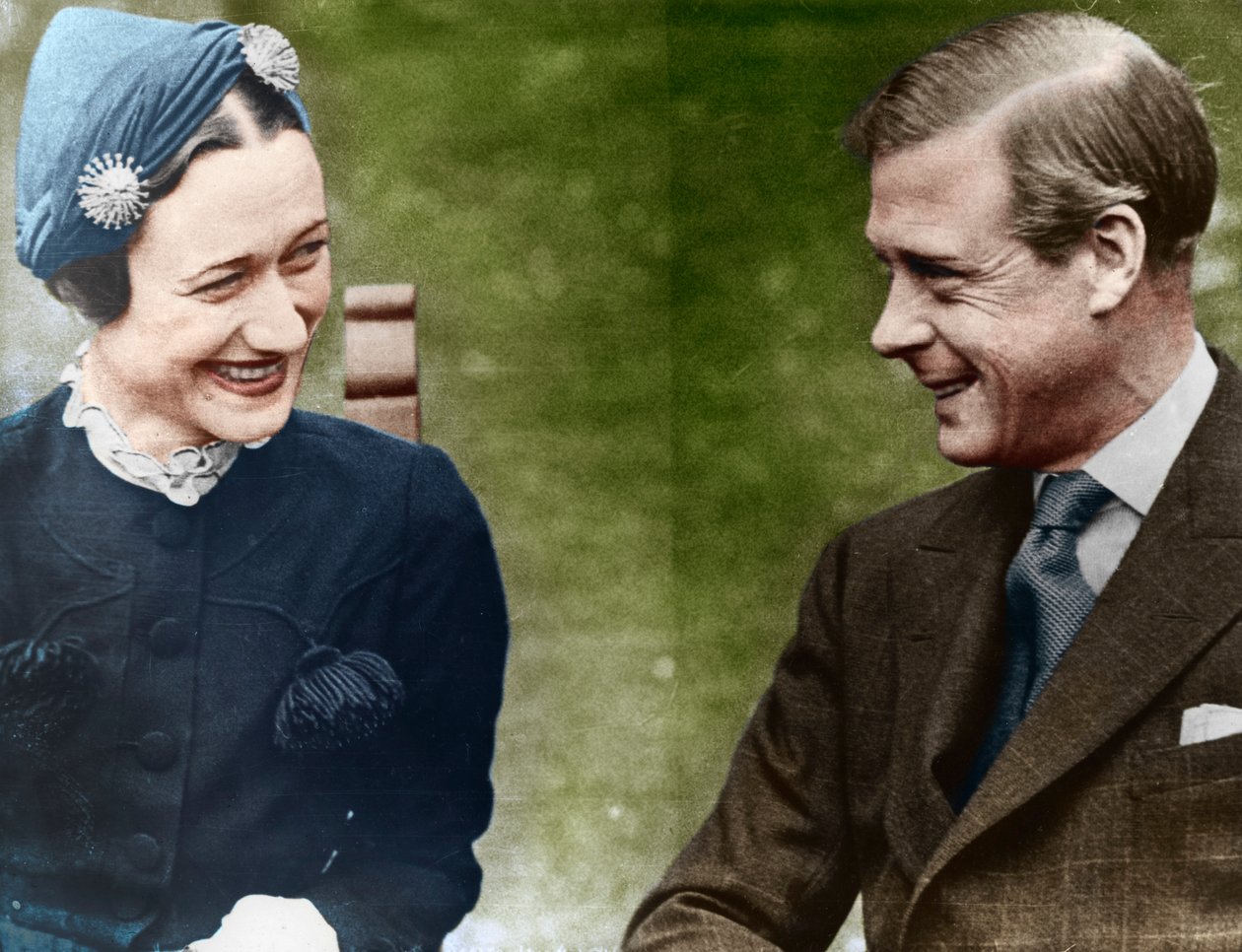 Windsor hercege és hercegné, Mrs Simpson a Chateau de Cande-ban, Franciaország, 1937 alkotó: Unbekannt