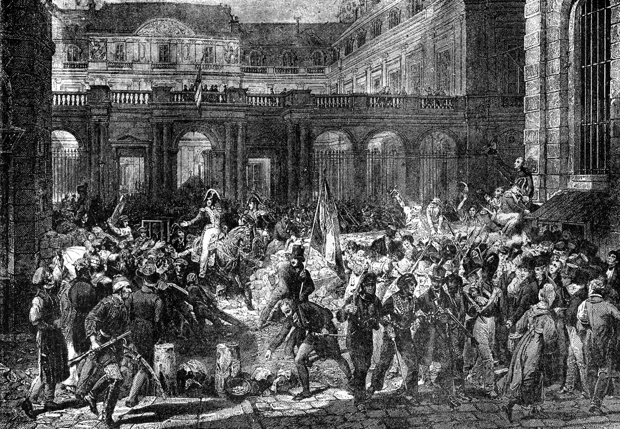 Orléans hercege elhagyja a párizsi királyi palotát, 1830. július 31. 1882-1884 alkotó: Unbekannt