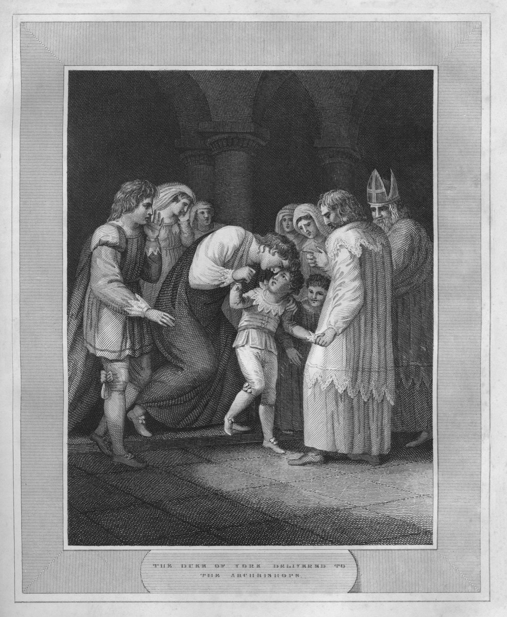 York hercege átadva az érseknek, 1838 alkotó: Unbekannt
