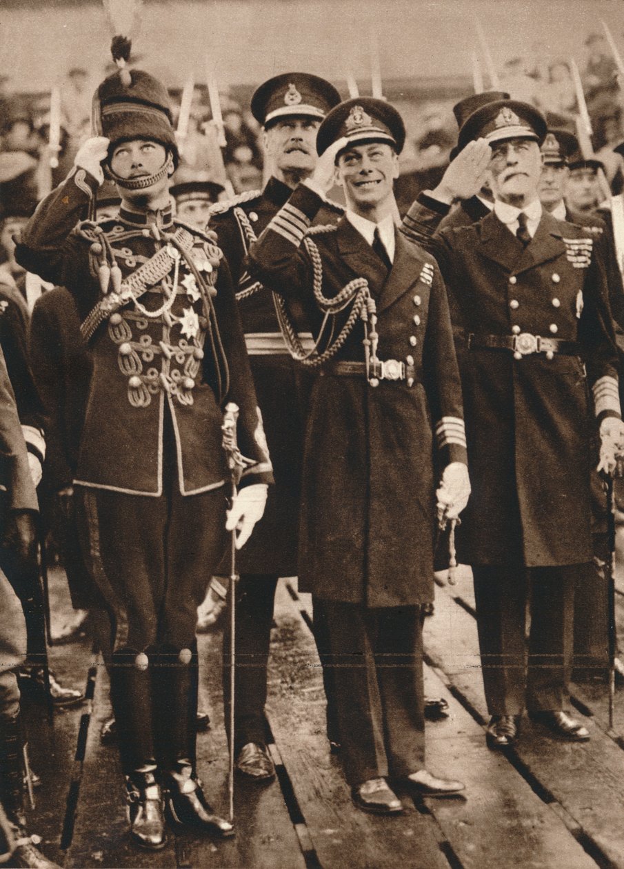 York hercege és Henry herceg üdvözli a walesi herceget Portsmouthban, 1925 alkotó: Unbekannt