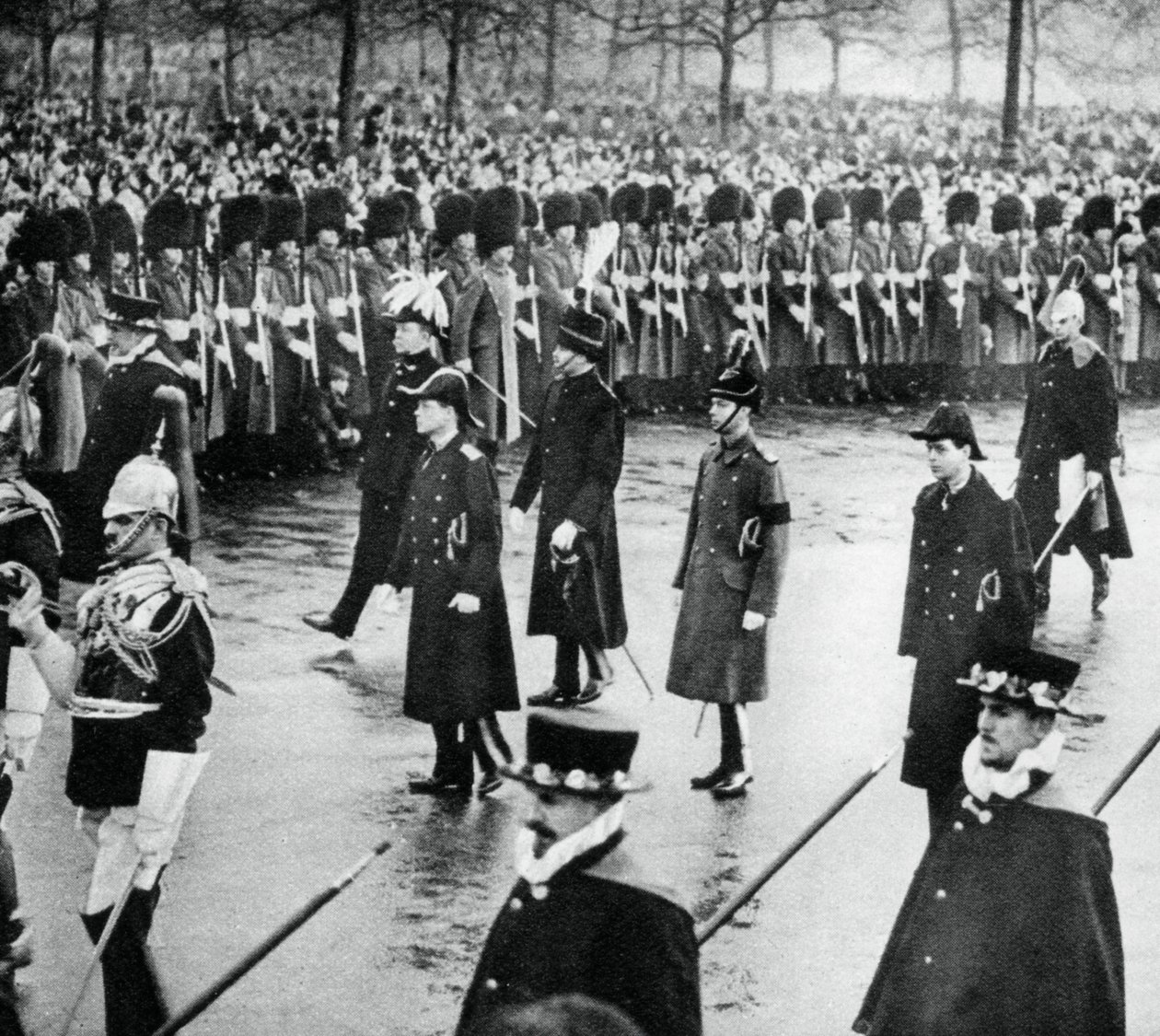 York hercege György király vs temetési menetében, 1936, 1937 alkotó: Unbekannt