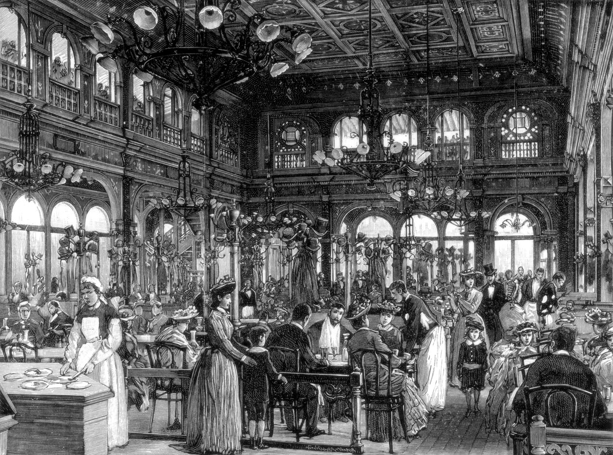 A Duval étterem a Quai de Billy-n, Párizs, 1889 alkotó: Unbekannt