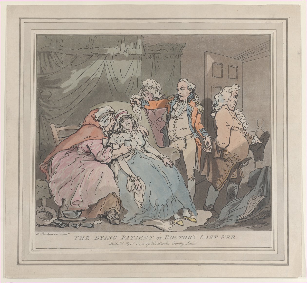A haldokló beteg, avagy az orvos utolsó díja, 1786. április 1., 1786. április 1. alkotó: Unbekannt